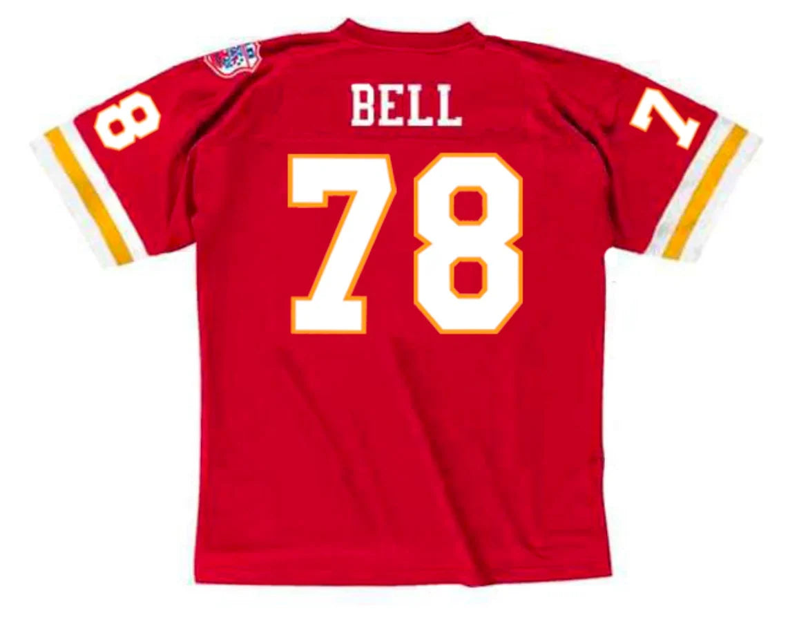 Bobby Bell 1969 Kansas City Chiefs NFL Mitchell & Ness Jersey product image 1, provided for visual reference and product