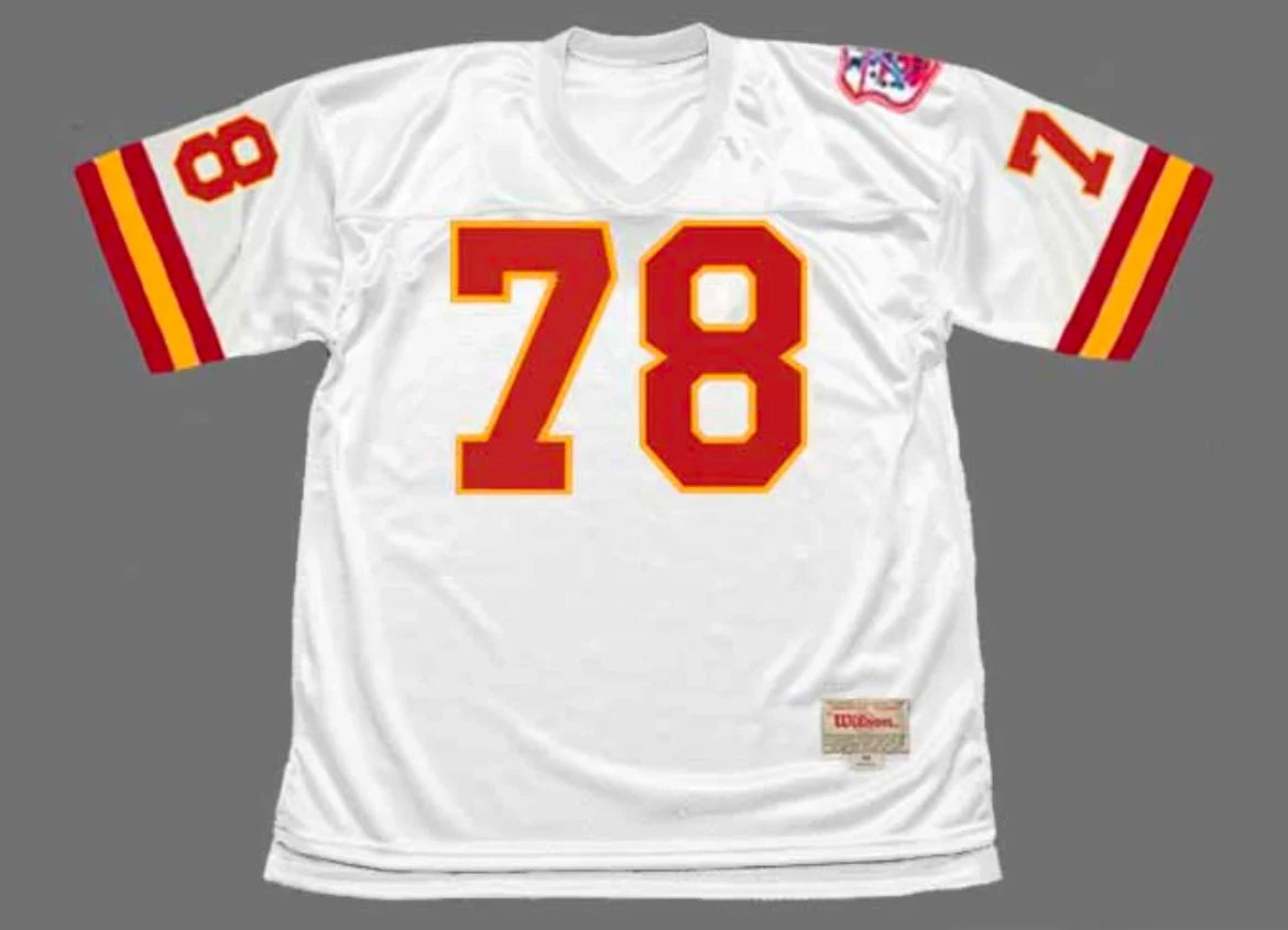 Bobby Bell 1969 Kansas City Chiefs NFL Mitchell & Ness Jersey White product image 2, provided for visual reference and