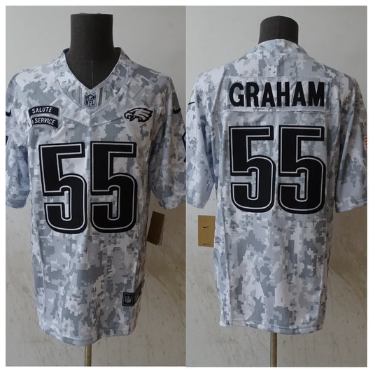 Brandon Graham Philadelphia Eagles 2024 Nike NFL Salute to Service Jersey product image 1, provided for visual reference and