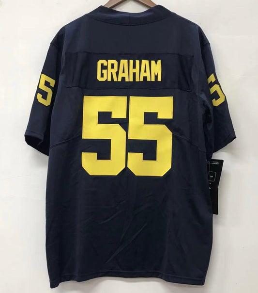 Brandon Graham Michigan Wolverines Jersey Stitched Numbers & Letters product image 1, provided for visual reference and
