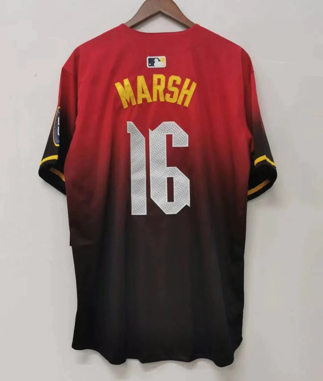 Brandon Marsh Philadelphia Phillies red City Connect MLB Limited Jersey product image 1, provided for visual reference and