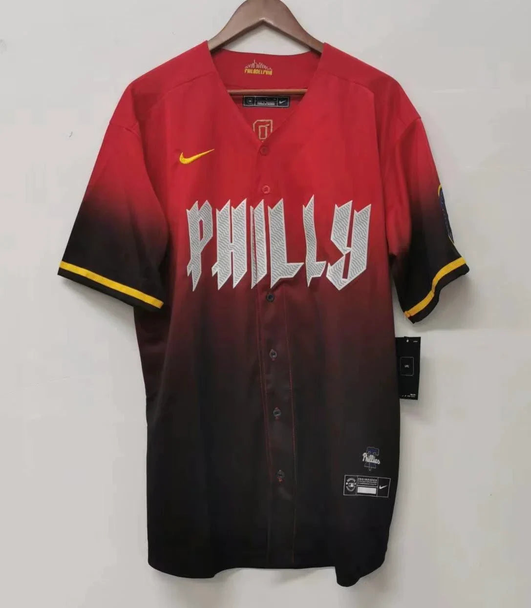 Brandon Marsh Philadelphia Phillies red City Connect MLB Limited Jersey product image 2, provided for visual reference and