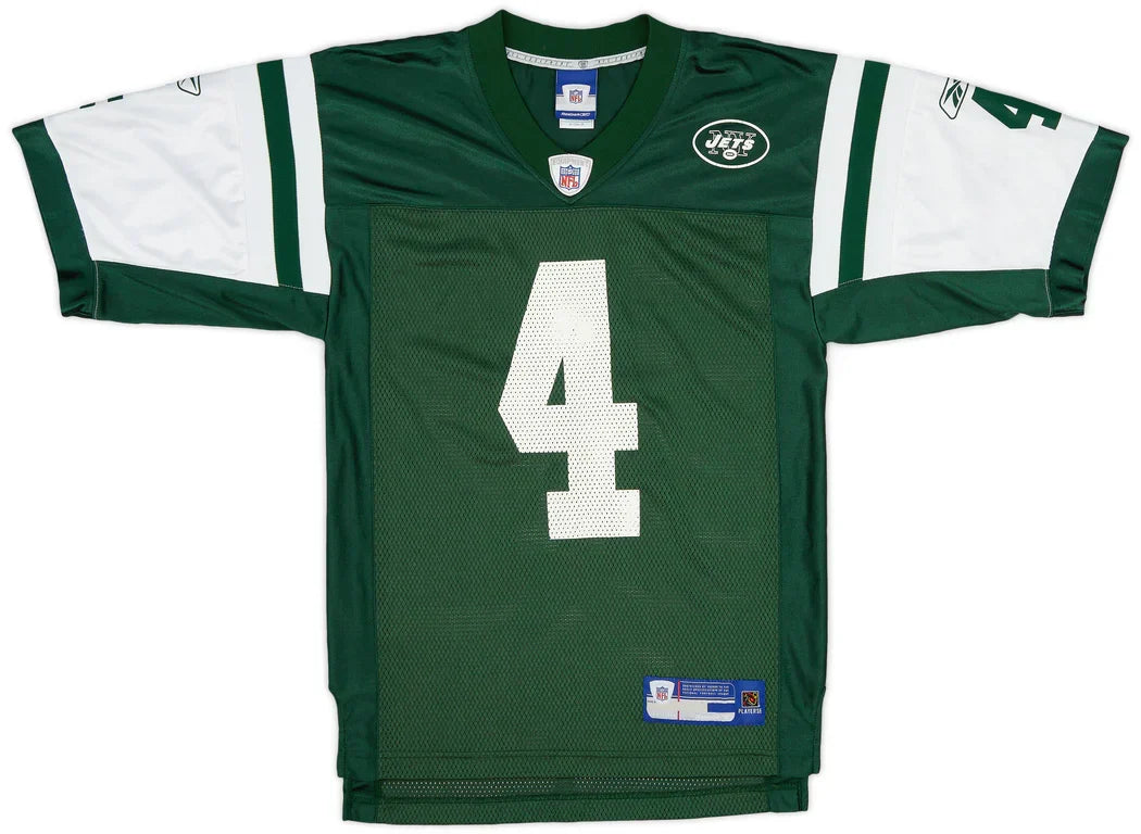 Brett Favre New York Jets Official NFL Reebok Jersey Green product image 2, provided for visual reference and product detail