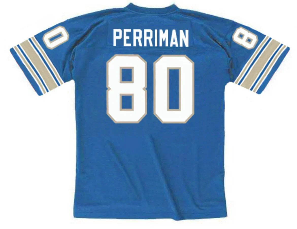 Brett Perriman 1994 Detroit Lions NFL Mitchell & Ness Jersey product image 1, provided for visual reference and product