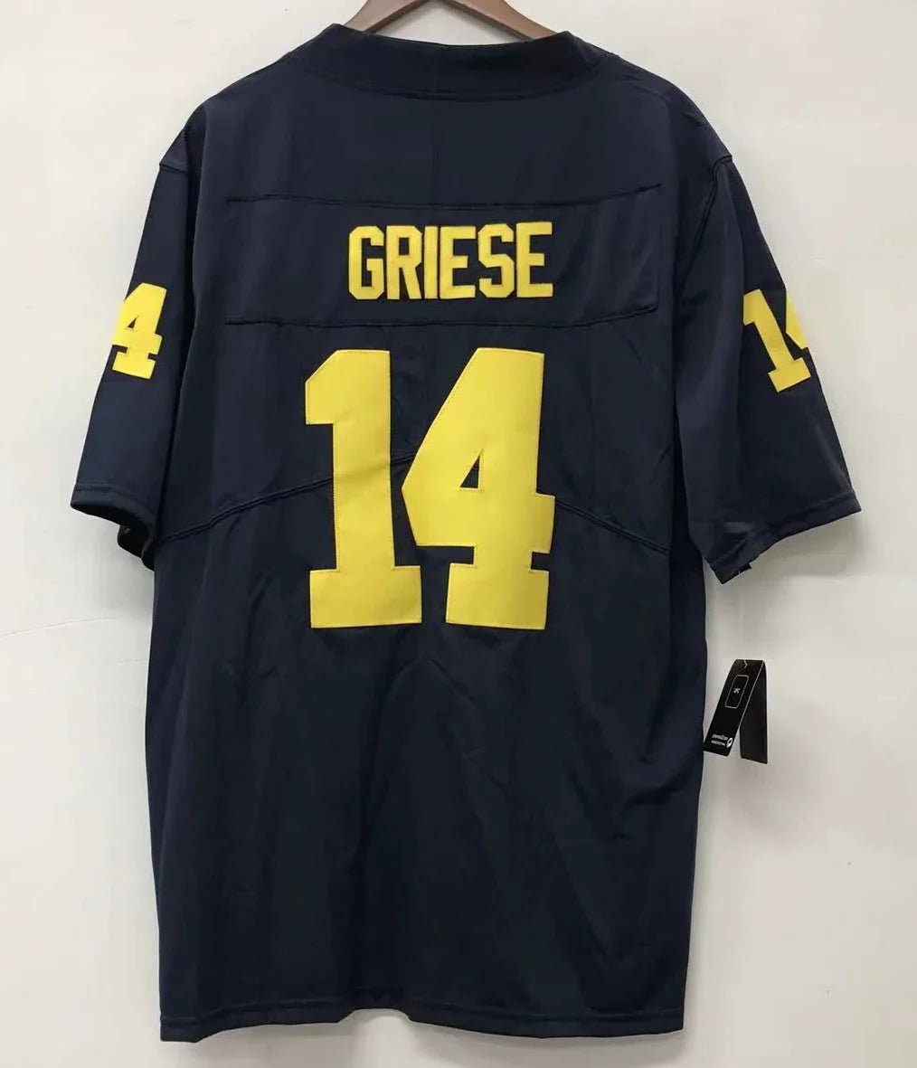 Brian Griese Michigan Wolverines Jersey blue product image 1, provided for visual reference and product detail review
