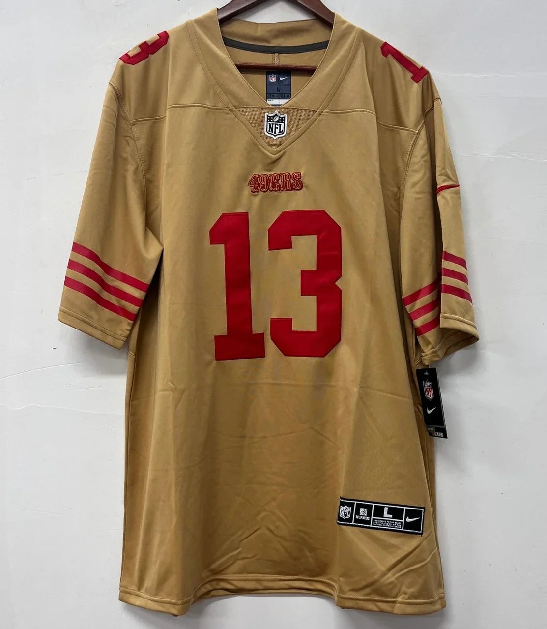 Brock Purdy San Francisco 49ers Official NFL NIKE Jersey Gold product image 2, provided for visual reference and product