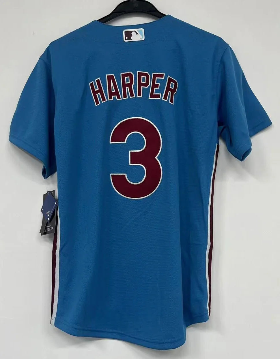 Bryce Harper Philadelphia Phillies Jersey blue Nike product image 1, provided for visual reference and product detail review