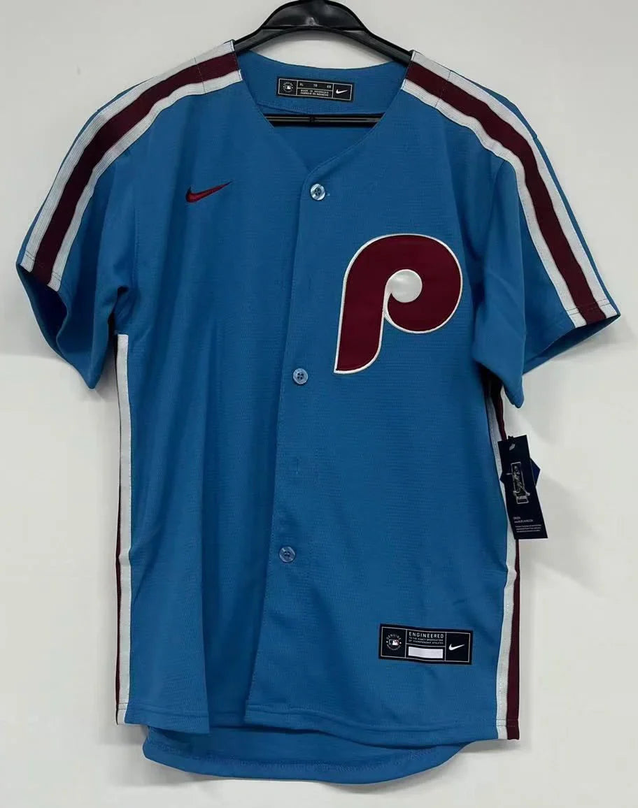 Bryce Harper Philadelphia Phillies Jersey blue Nike product image 2, provided for visual reference and product detail review