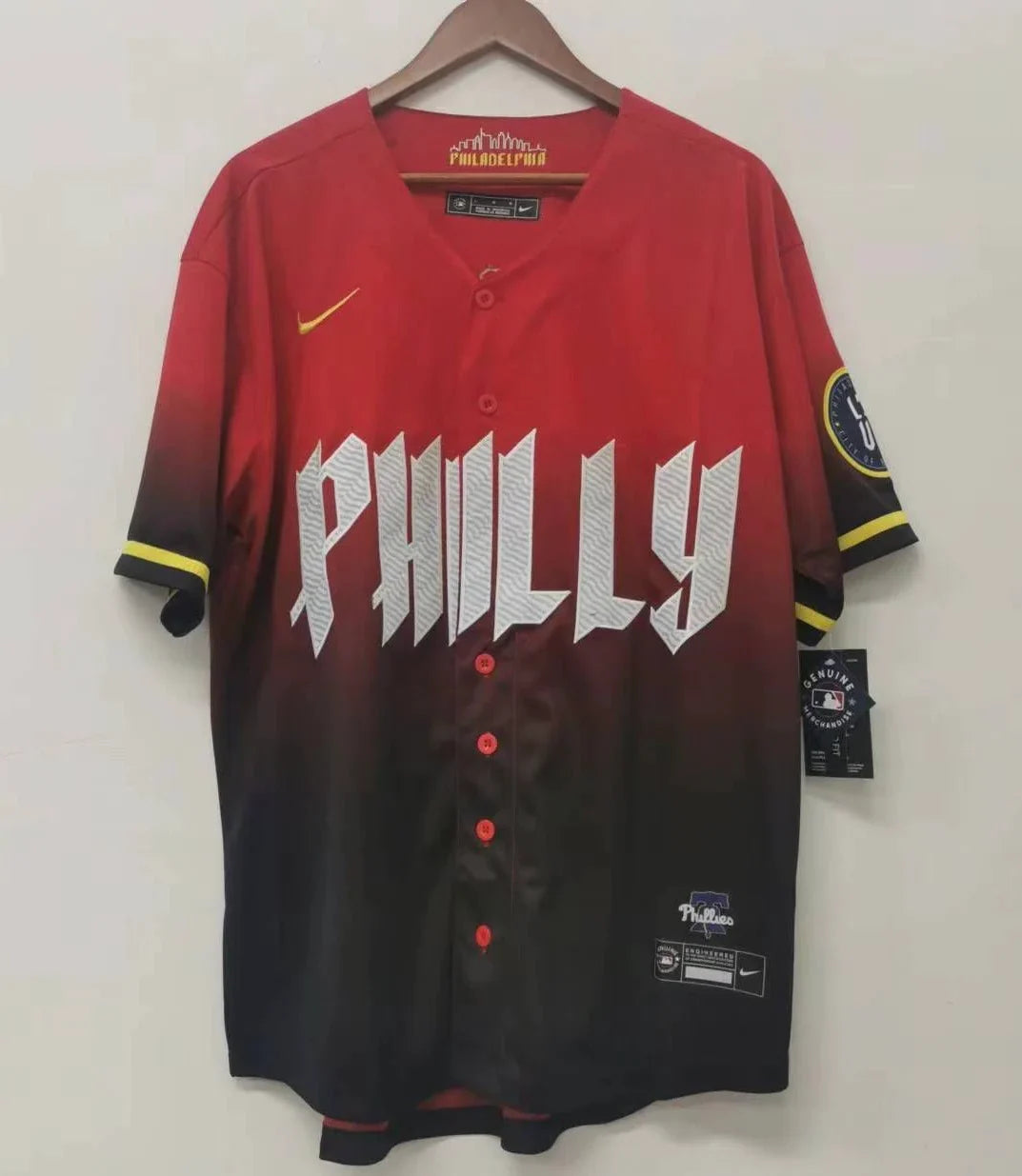 Bryce Harper Philadelphia Phillies Red City Connect Jersey product image 2, provided for visual reference and product detail