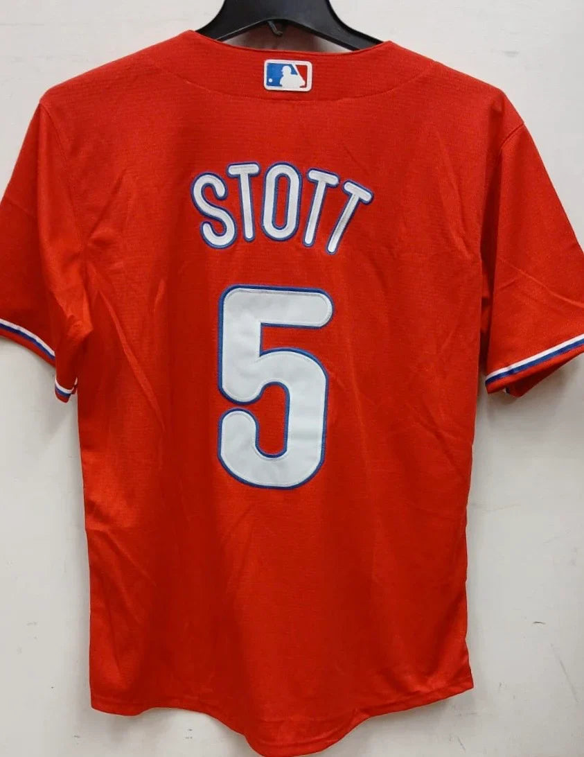 Bryson Stott Philadelphia Phillies MLB Nike Jersey Red product image 1, provided for visual reference and product detail