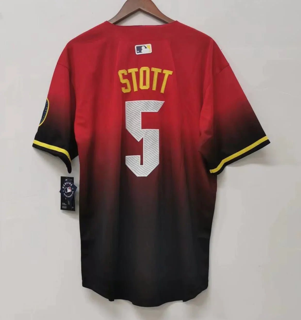 Bryson Stott Philadelphia Phillies red City Connect MLB limited jersey product image 1, provided for visual reference and