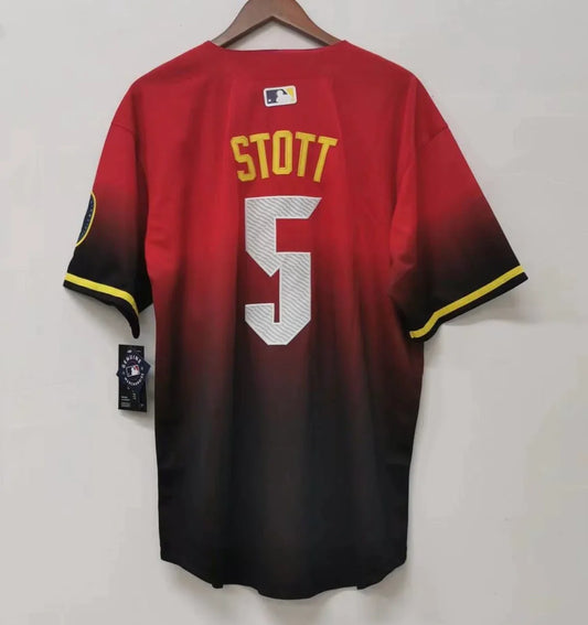 Bryson Stott Philadelphia Phillies red City Connect MLB limited jersey product image 1, provided for visual reference and