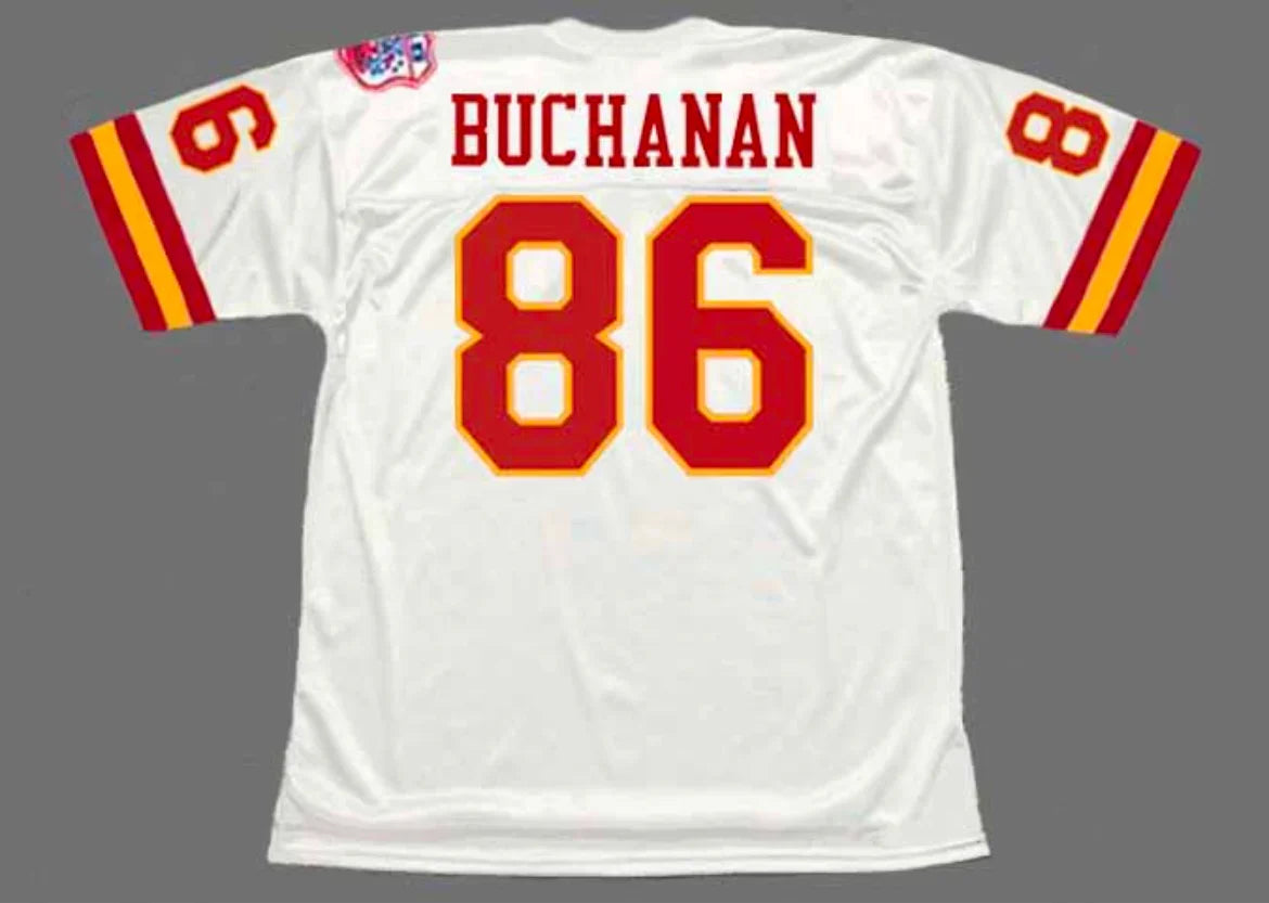 Buck Buchanan 1969 Kansas City Chiefs NFL Mitchell & Ness Jersey White product image 1, provided for visual reference and