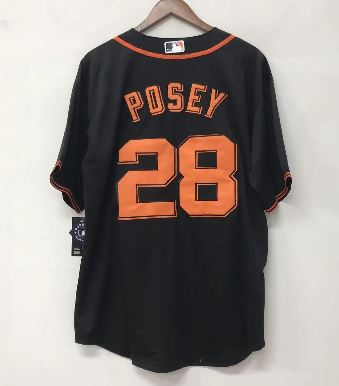 Buster Posey San Francisco Giants Jersey black product image 1, provided for visual reference and product detail review