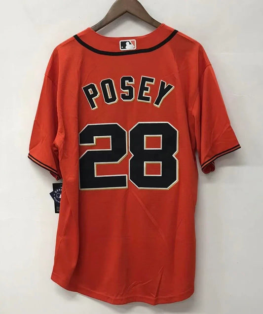 Buster Posey San Francisco Giants Jersey Orange product image 1, provided for visual reference and product detail review