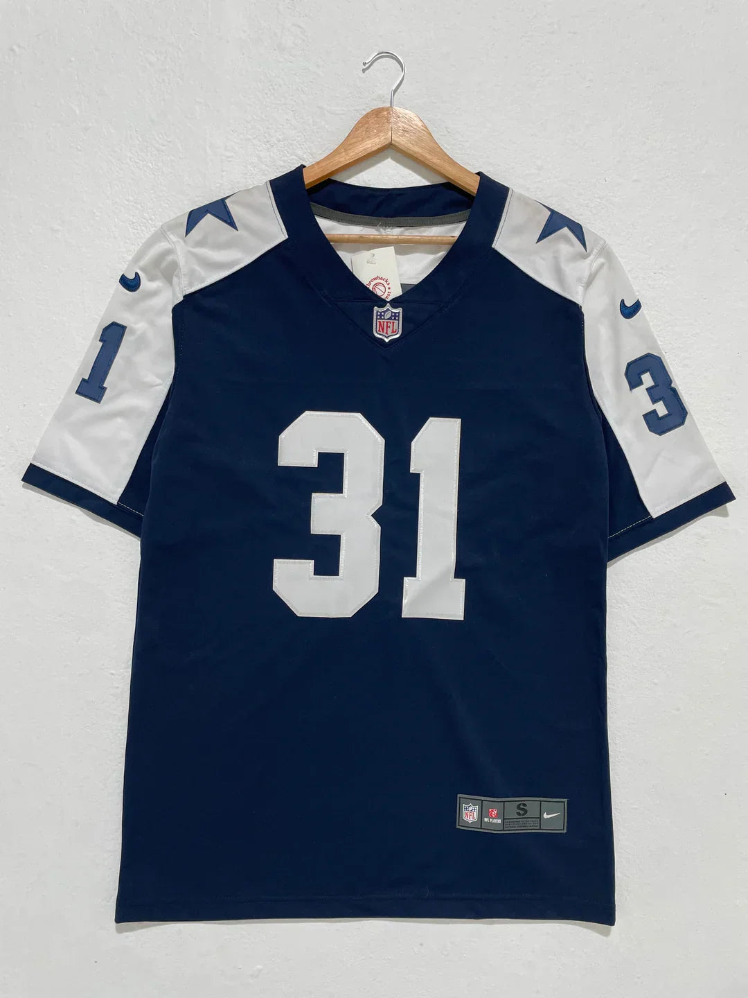 Byron Jones Dallas Cowboys Official NFL Nike Jersey B/W product image 2, provided for visual reference and product detail