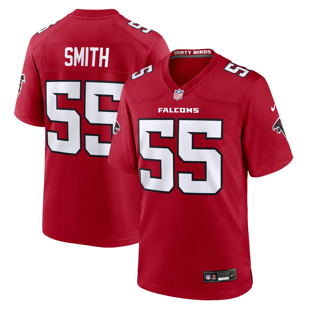 Men's Atlanta Falcons Za'Darius Smith Nike Red Team Game product image 1