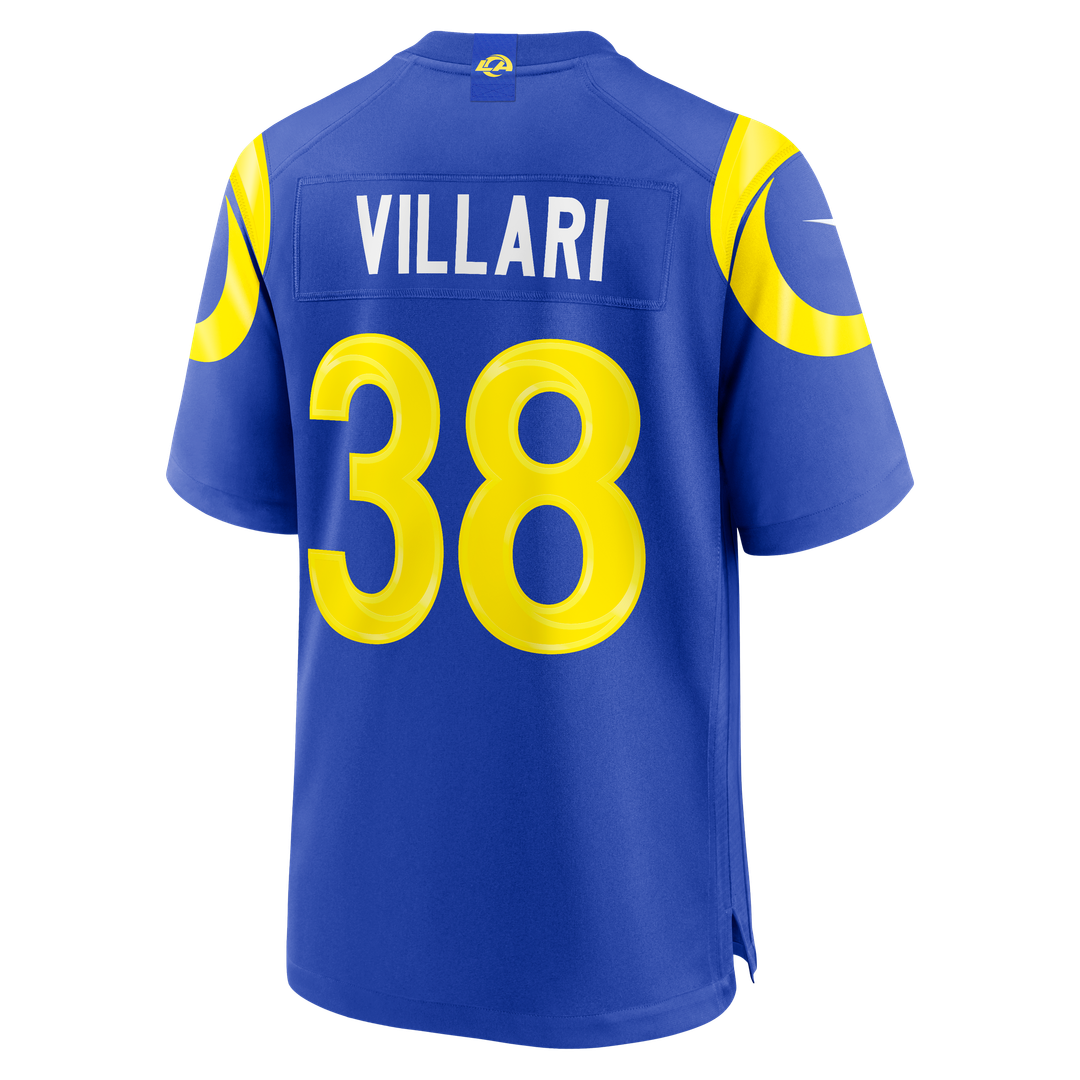 Men's Los Angeles Rams Dan Villari Nike Royal Game Jersey product image 3