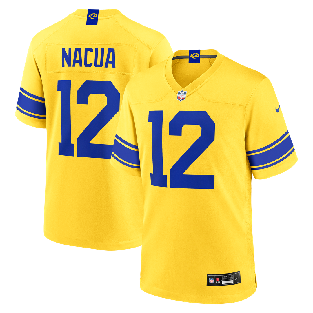 Men's Los Angeles Rams Puka Nacua Nike White Game Player product image 20
