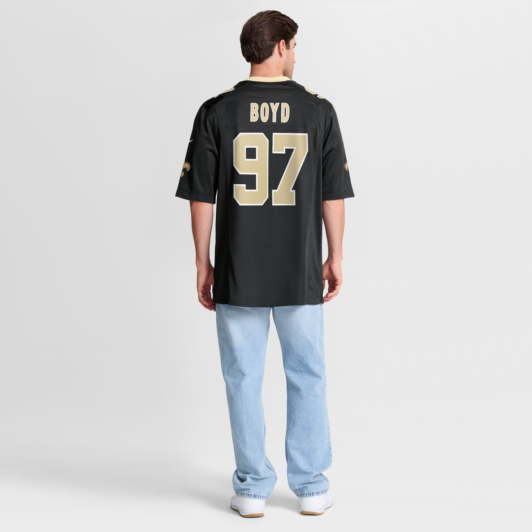 Men's New Orleans Saints Khristian Boyd Nike Black Game product image 8