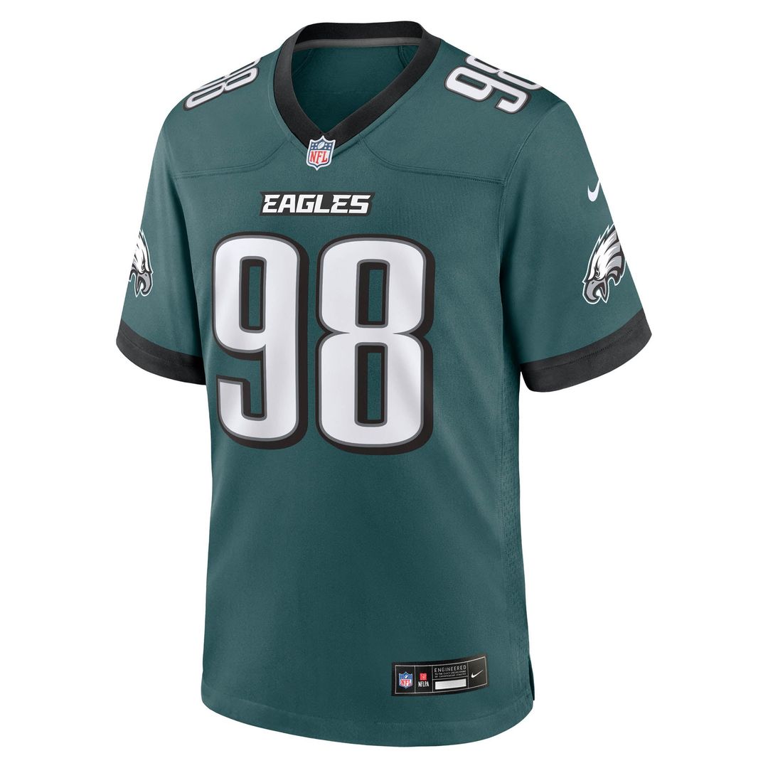 Men's Philadelphia Eagles Jalen Carter Nike Midnight Green product image 2