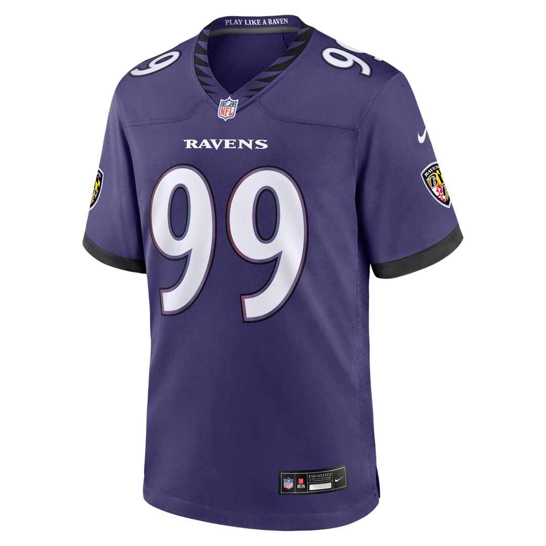 Men's Baltimore Ravens Rayshaun Benny Nike Purple Team Game product image 2