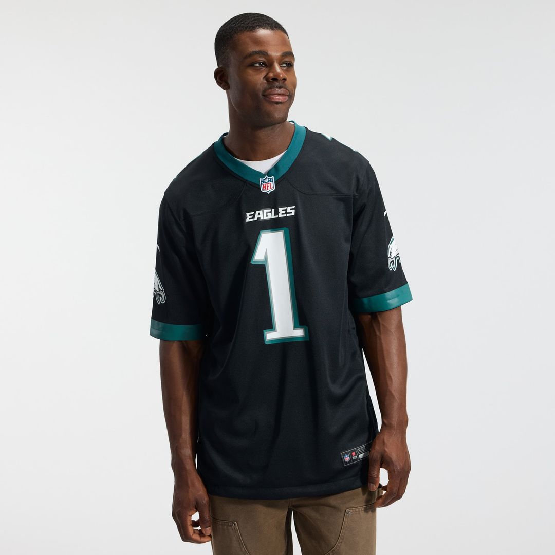 Men's Philadelphia Eagles Jalen Hurts Nike Black Alternate product image 15