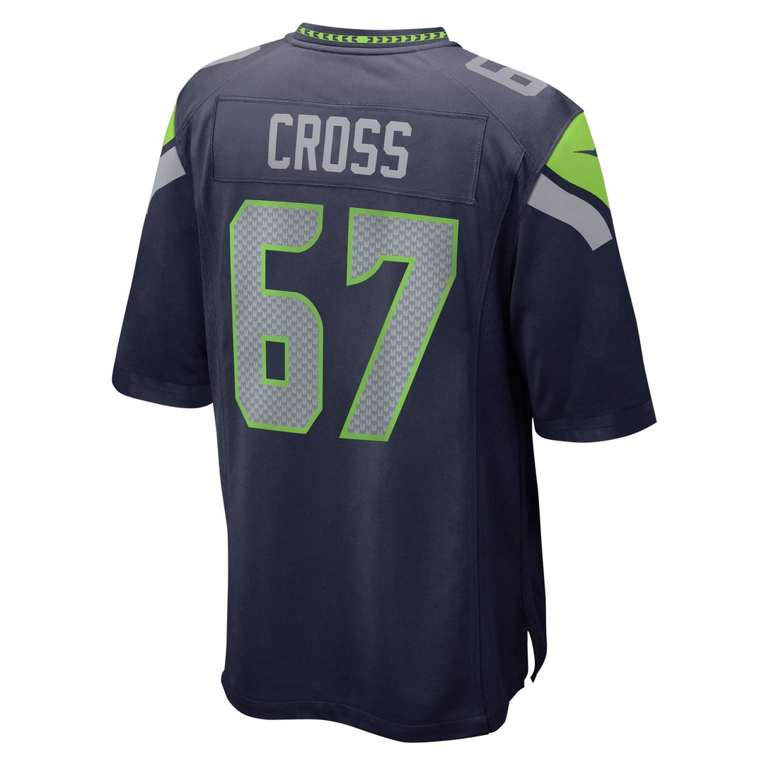 Men's Seattle Seahawks Charles Cross Nike College Navy Game product image 3