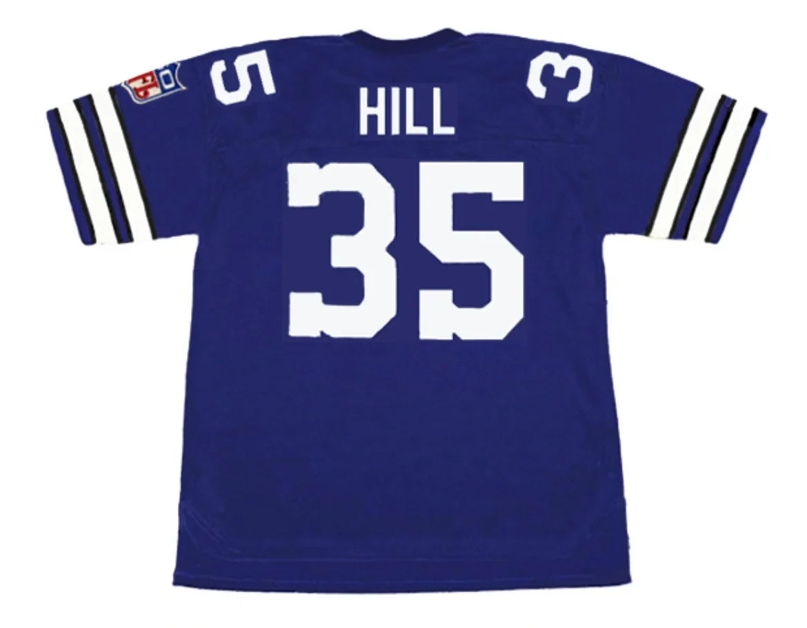 Calvin Hill Dallas Cowboys Official NFL Jersey Mitchell & Ness blue product image 1, provided for visual reference and