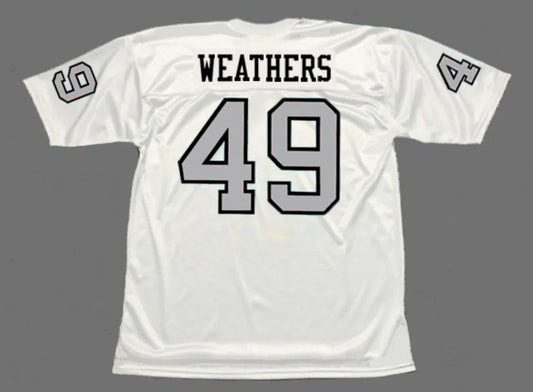Carl Weathers 1970 Oakland Raiders Mitchell & Ness Jersey product image 1, provided for visual reference and product detail