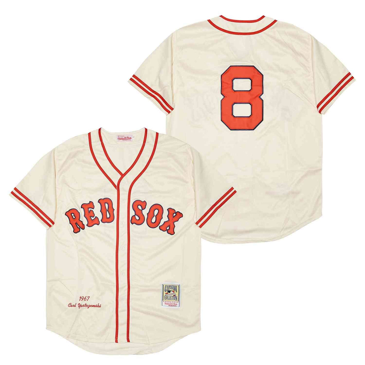 Carl Yastrzemski Boston Red Sox Jersey Mitchell & Ness product image 1, provided for visual reference and product detail