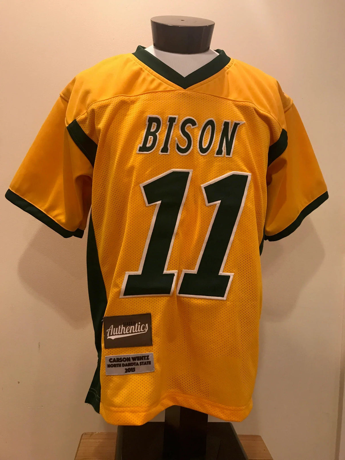 Carson Wentz North Dakota State Jersey product image 2, provided for visual reference and product detail review