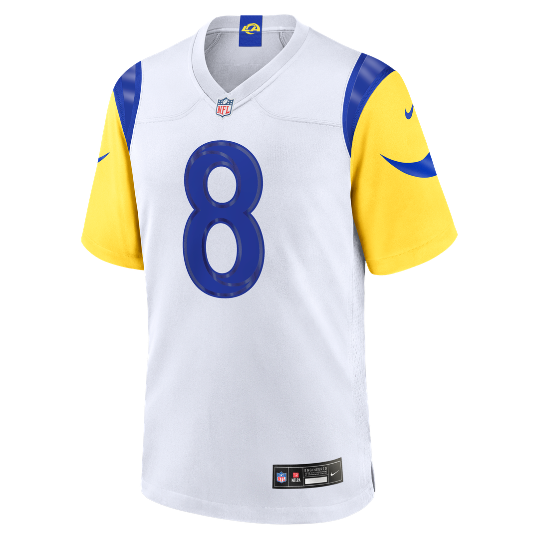 Men's Los Angeles Rams Jared Verse Nike White Game Player product image 6