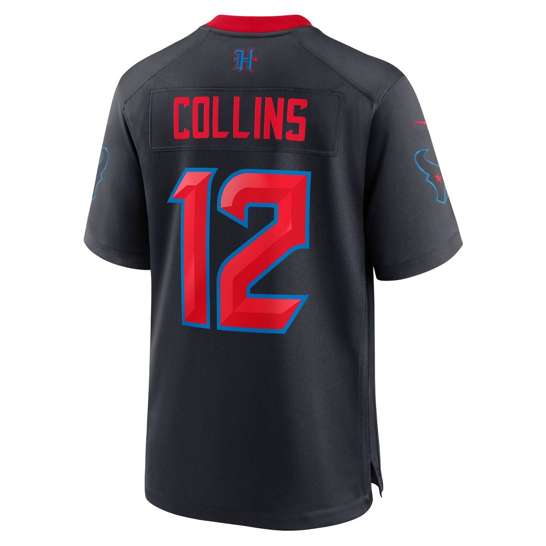 Men's Houston Texans Nico Collins Nike Navy 2nd Alternate product image 3