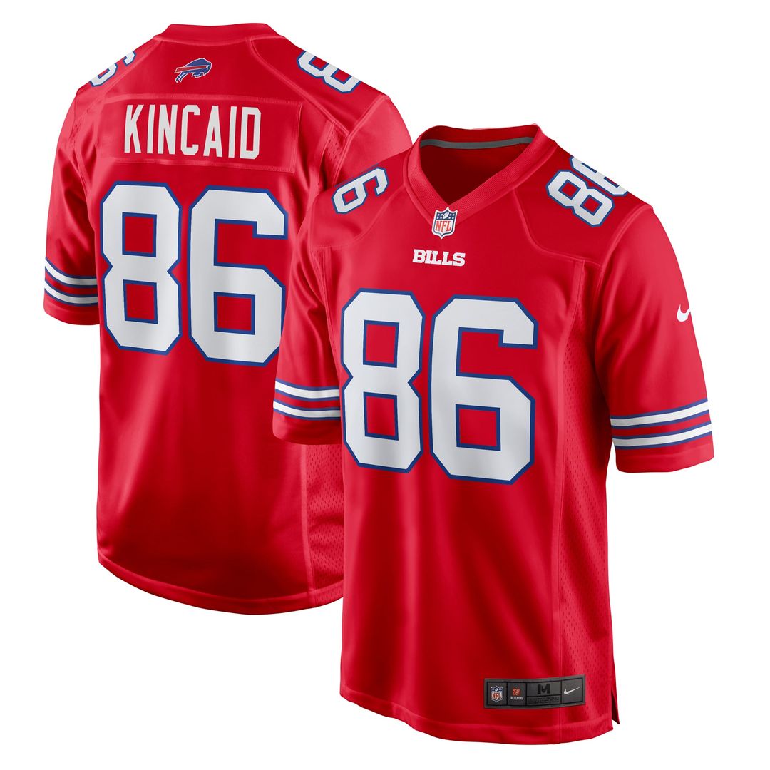 Men's Buffalo Bills Dalton Kincaid Nike Red Alternate Game product image 1
