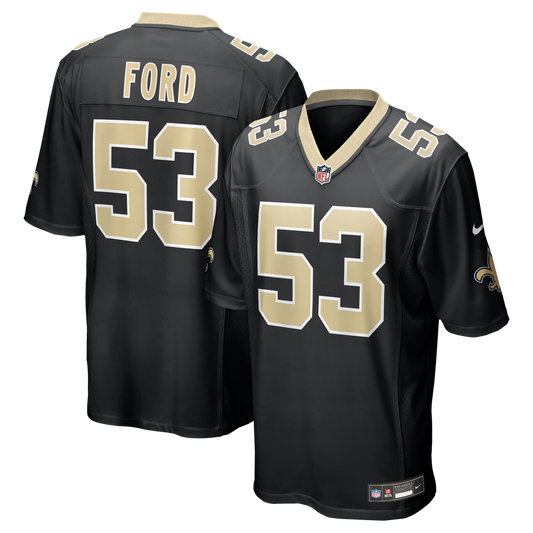 Men's New Orleans Saints Jaylan Ford Nike Black Game Jersey product image 1
