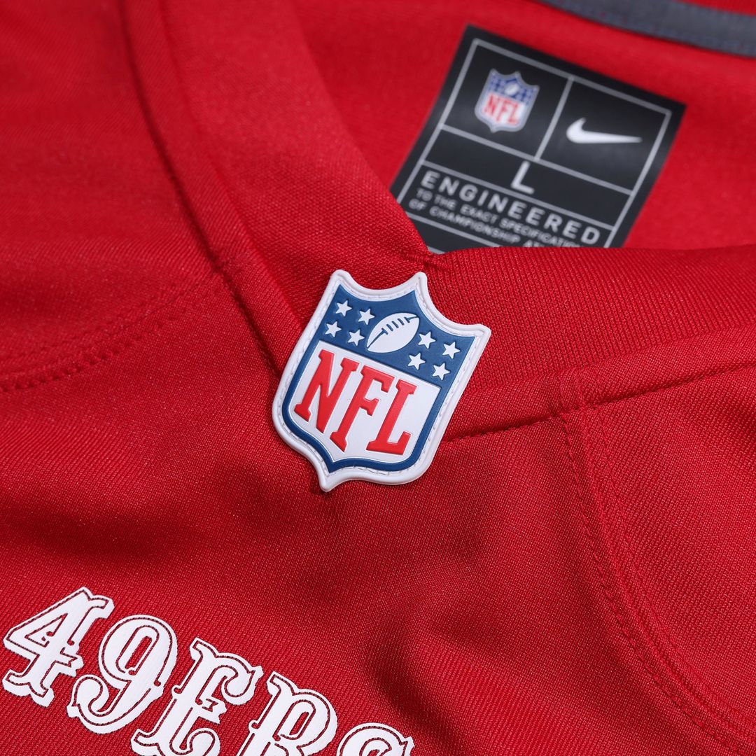 Men's San Francisco 49ers Number 1 Groom Nike Scarlet Game product image 4