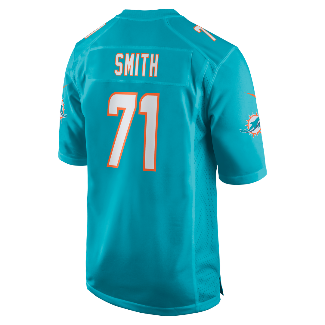 Men's Miami Dolphins Kion Smith Nike Aqua Game Jersey product image 3