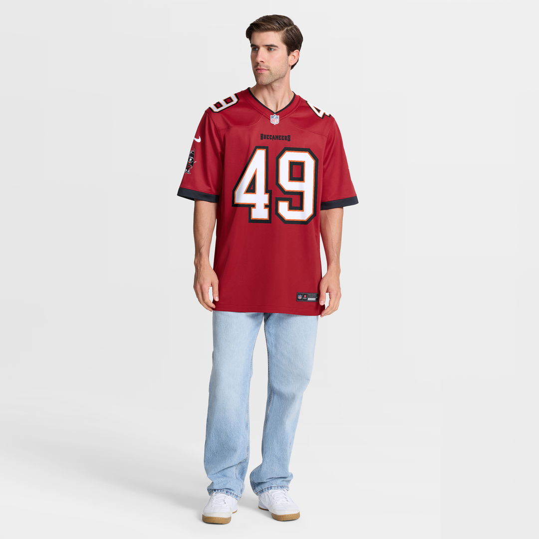 Men's Tampa Bay Buccaneers Owen Wright Nike Red Team Game product image 6