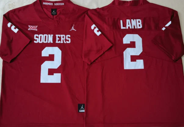 CeeDee Lamb Oklahoma Sooners Jersey Nike Stitched letters & numbers product image 1, provided for visual reference and