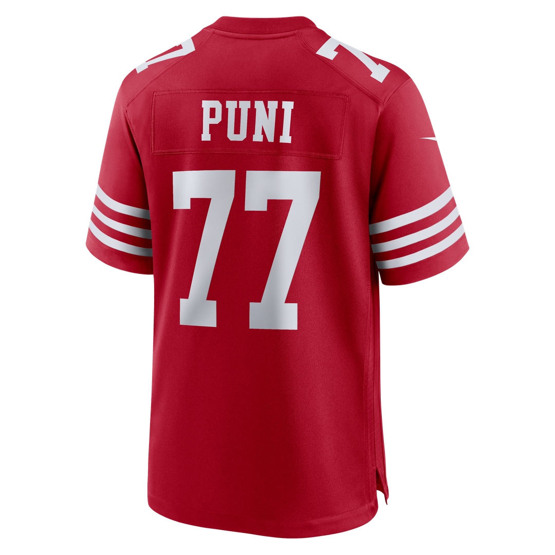 Men's San Francisco 49ers Dominick Puni Nike Scarlet Team product image 3