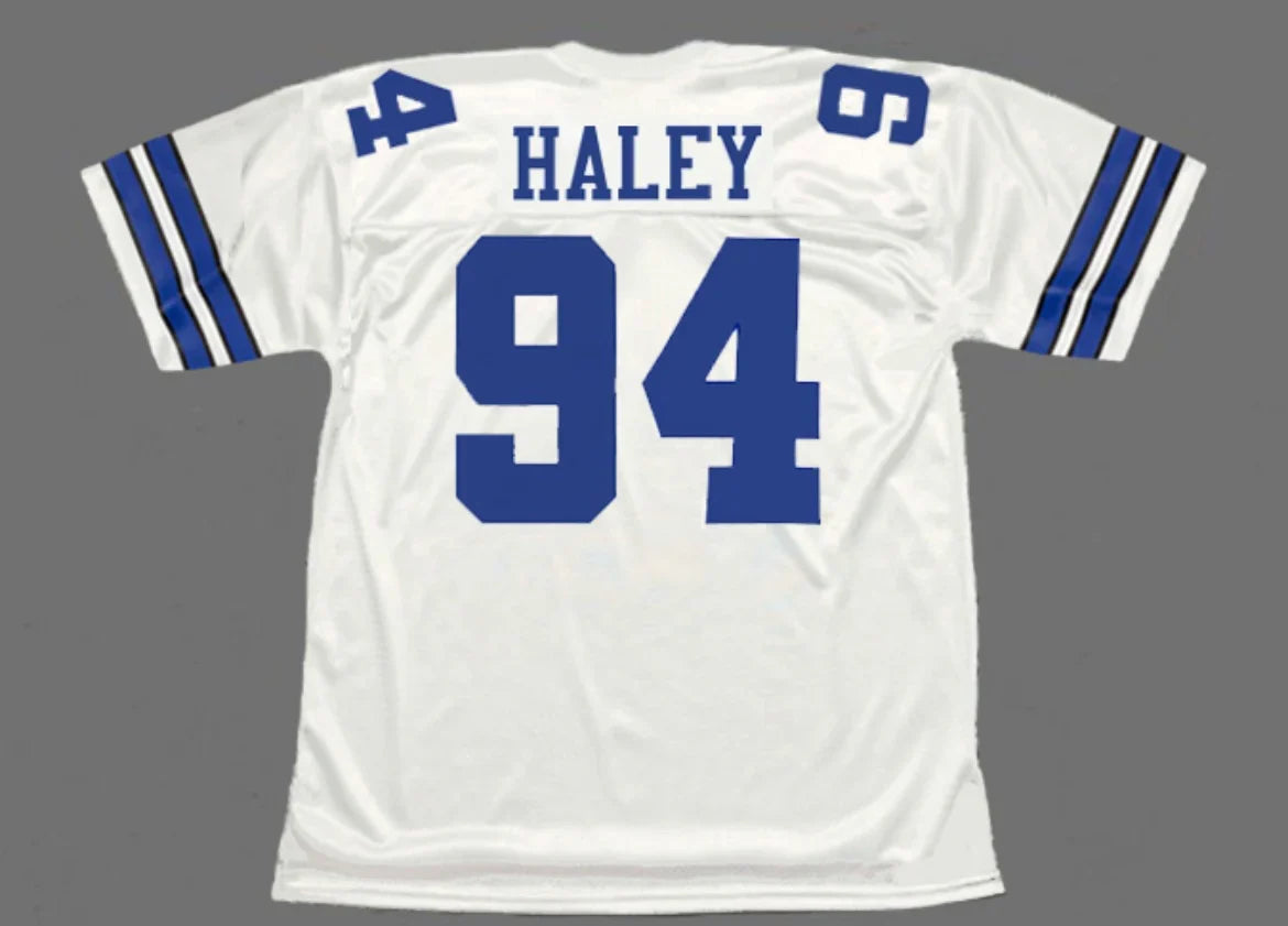 Charles Haley Dallas Cowboys NFL Jersey Mitchell & Ness white product image 1, provided for visual reference and product