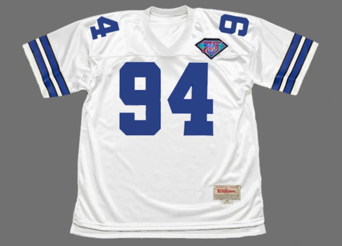Charles Haley Dallas Cowboys NFL Jersey Mitchell & Ness white product image 2, provided for visual reference and product