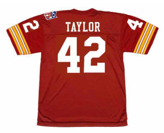 Charlie Taylor 1969 Washington Redskins Commanders Official NFL Mitchell & Ness Jersey Red product image 1, provided for
