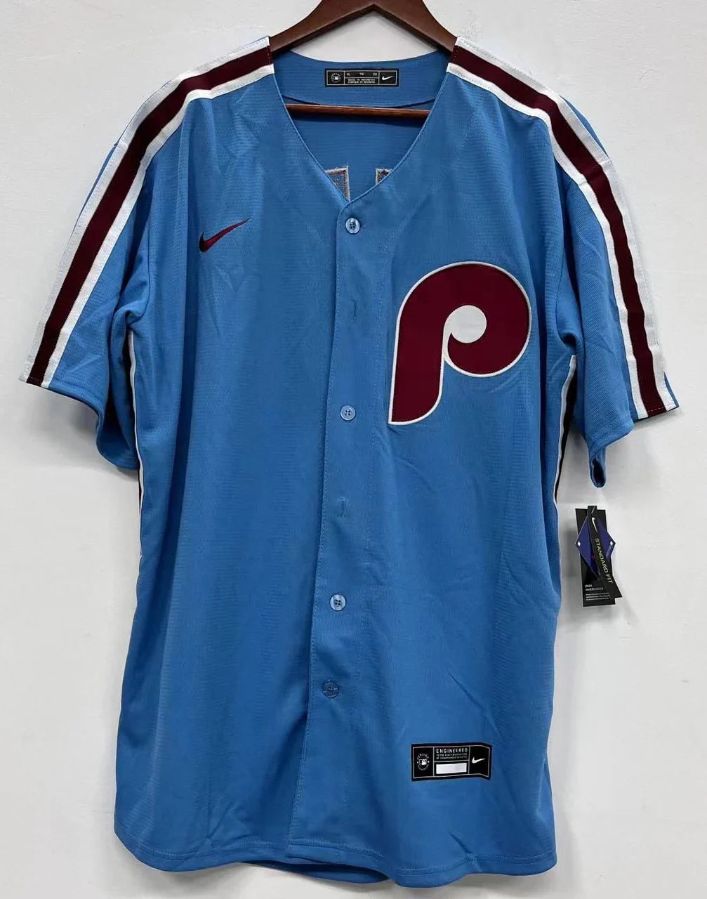 Chase Utley Philadelphia Phillies Jersey blue NIKE product image 2, provided for visual reference and product detail review