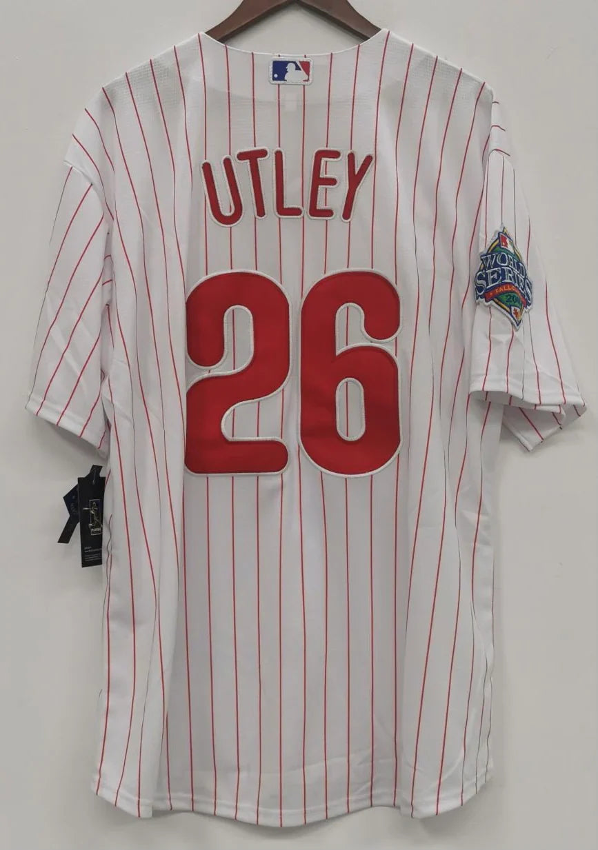 Chase Utley Philadelphia Phillies Jersey white product image 1, provided for visual reference and product detail review