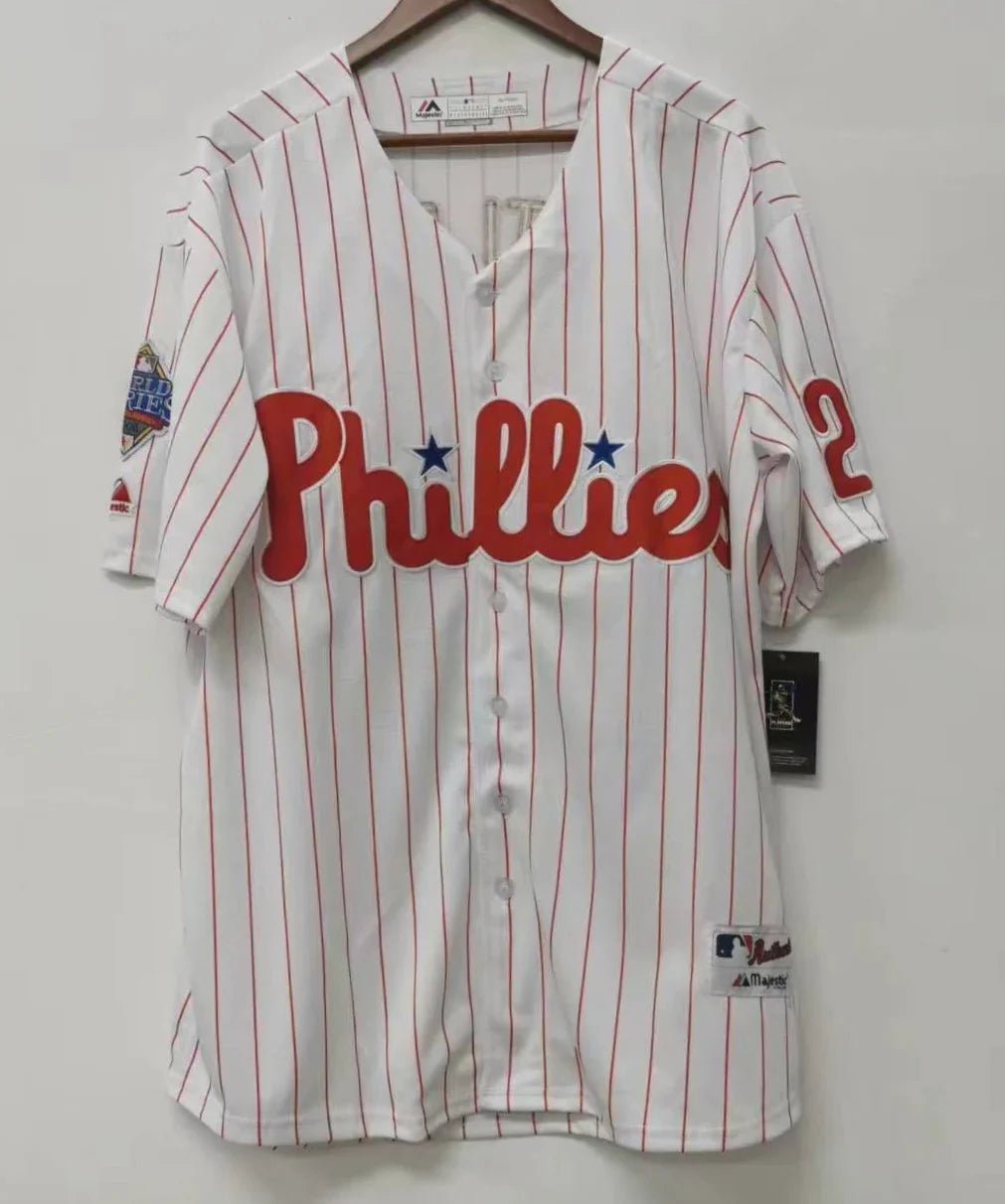 Chase Utley Philadelphia Phillies Jersey white product image 2, provided for visual reference and product detail review