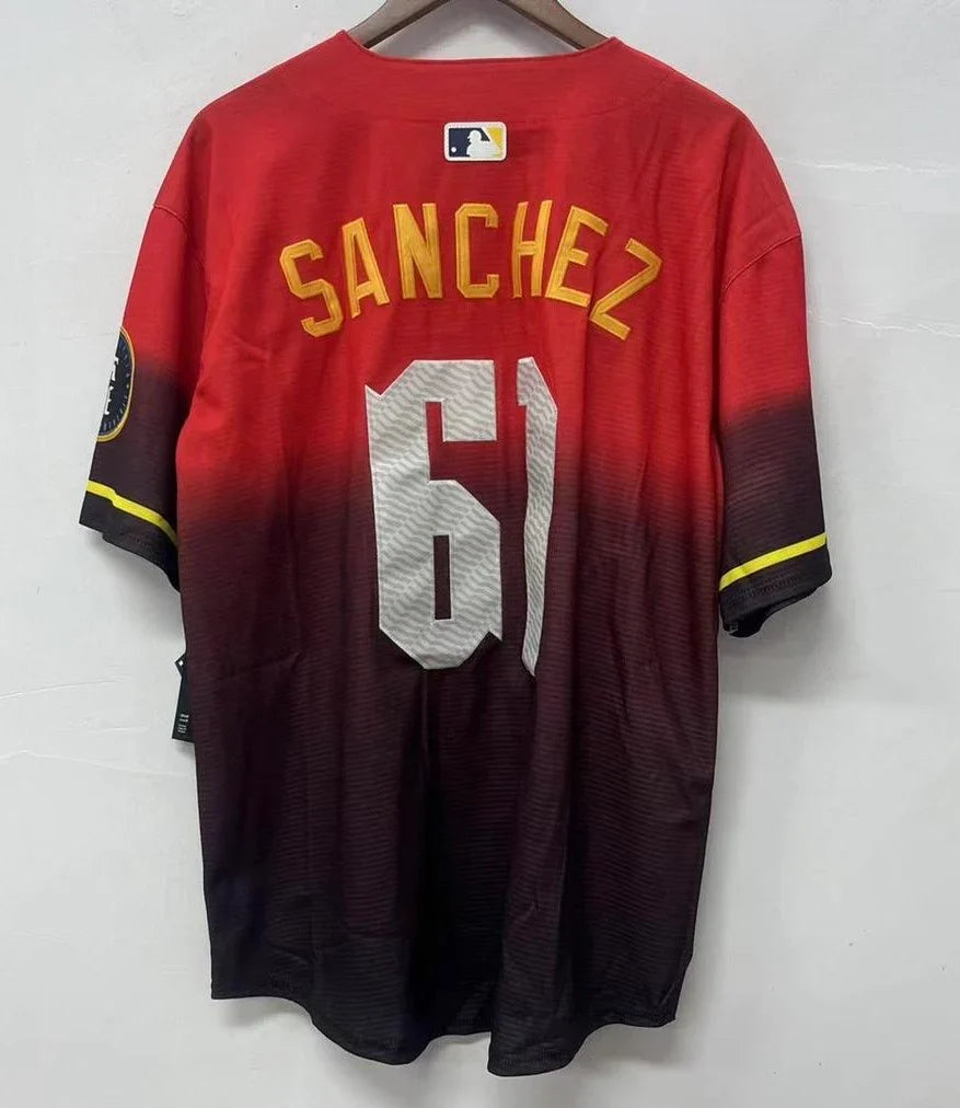 Christopher Sanchez Philadelphia Phillies Red City Connect MLB Limited Jersey product image 1, provided for visual reference