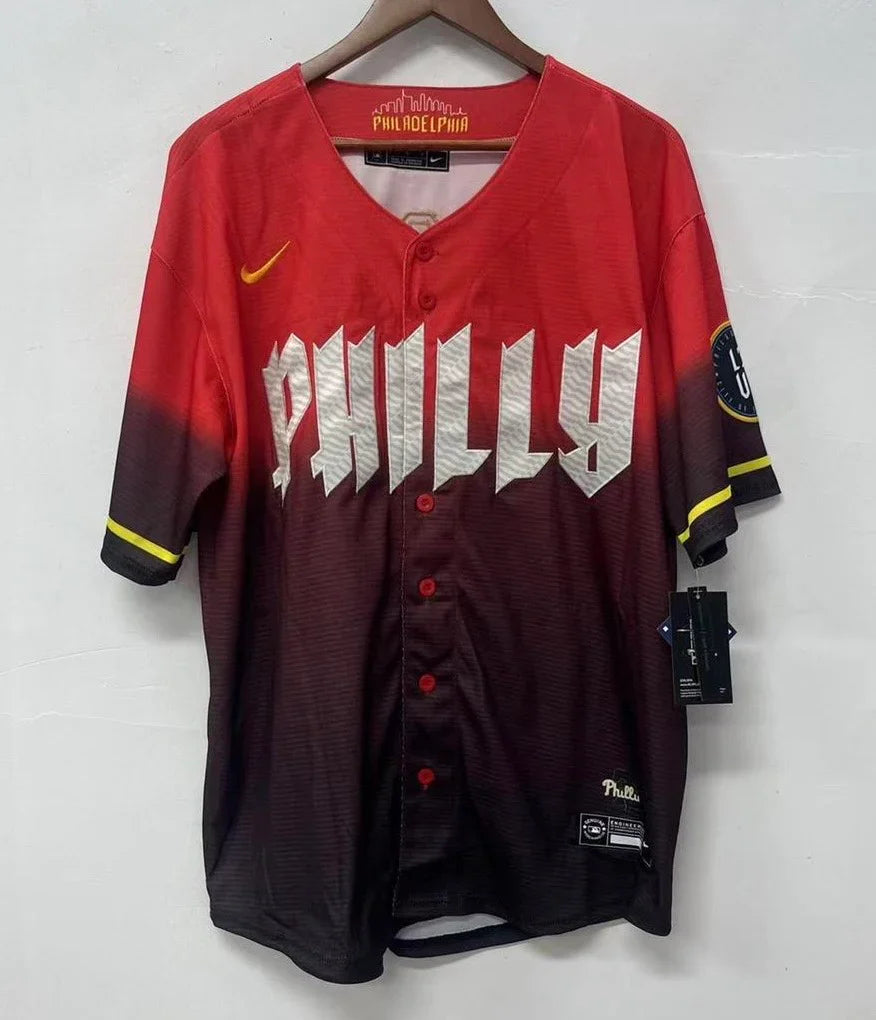 Christopher Sanchez Philadelphia Phillies Red City Connect MLB Limited Jersey product image 2, provided for visual reference