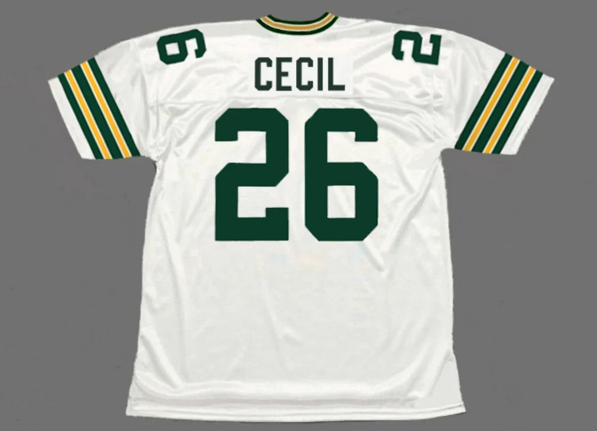 Chuck Cecil Green Bay Packers NFL Mitchell & Ness Jersey white product image 1, provided for visual reference and product
